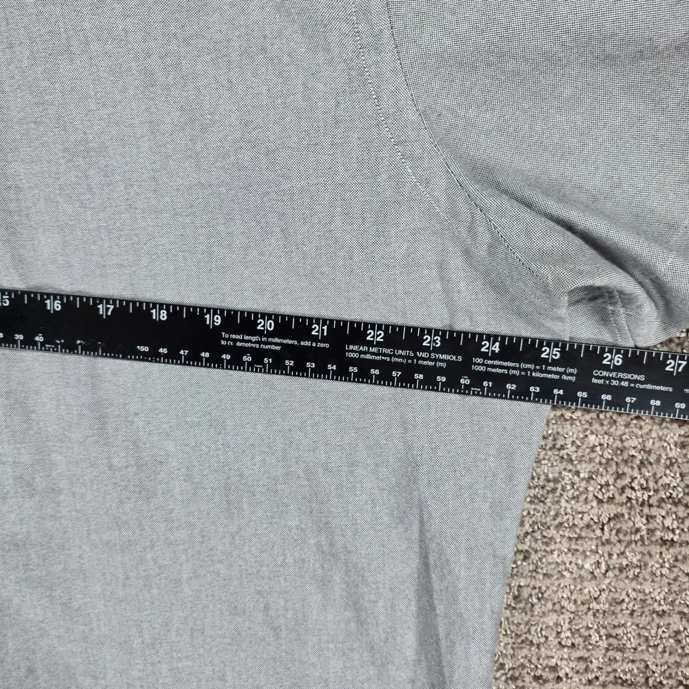 Polo Ralph Lauren Mens XL Gray Short Sleeve Oxford Flesh Pony Classic Fit Shirt